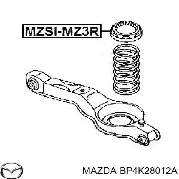 Проставка (резиновое кольцо) пружины задней верхняя на Mazda 3 BK14