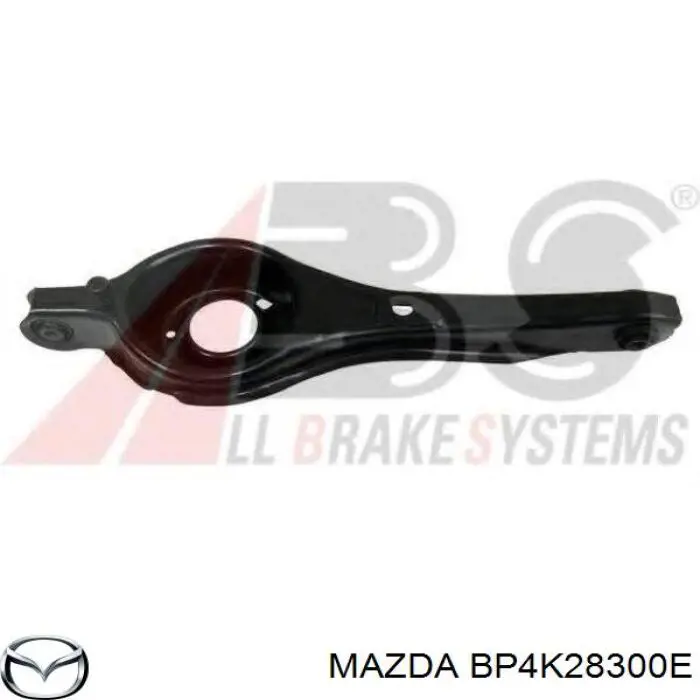 BP4K28300E Mazda braço oscilante inferior esquerdo de suspensão traseira/direita