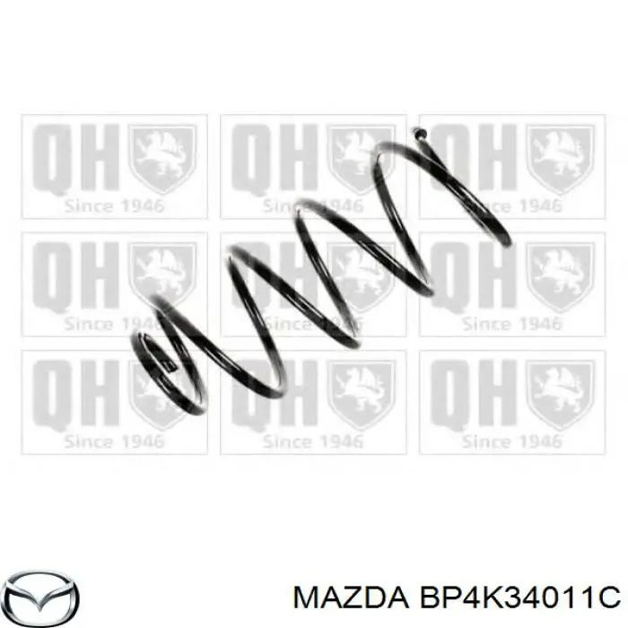 Купить BP4K34011C Mazda Винтовая пружина подвеска