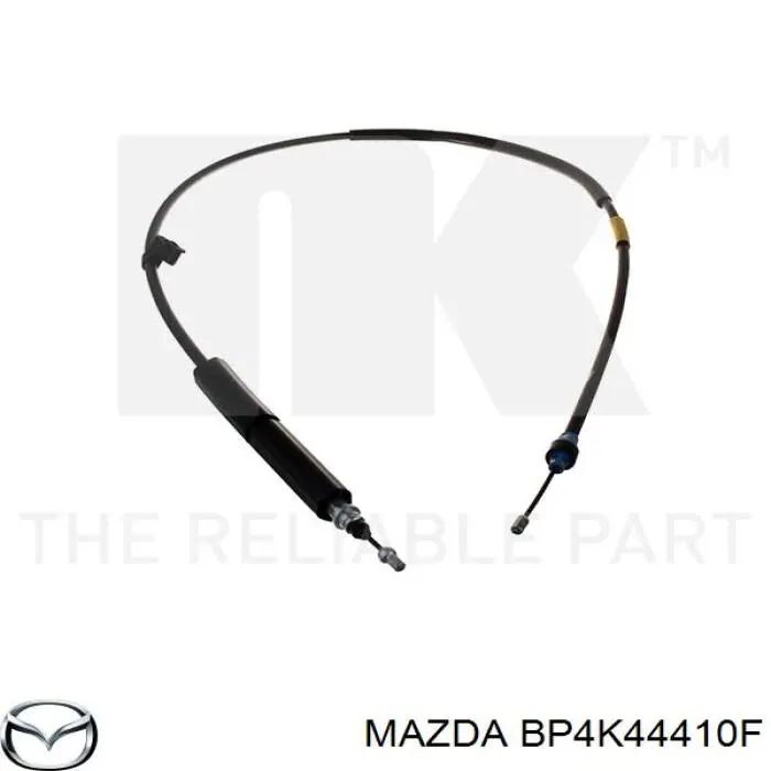 Cable de freno de mano trasero derecho BP4K44410F Mazda