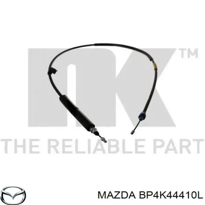 Cable de freno de mano trasero derecho BP4K44410L Mazda