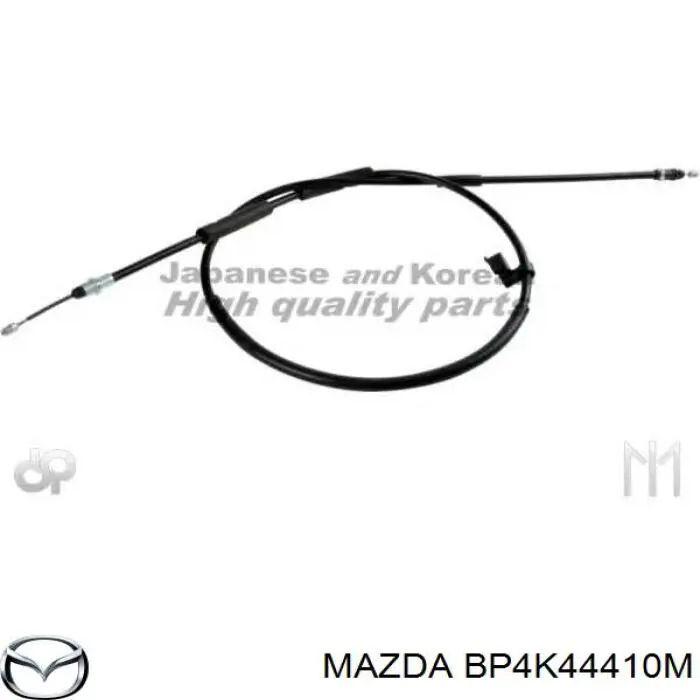 Cable de freno de mano trasero derecho BP4K44410M Mazda