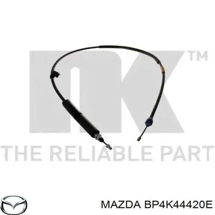 Cable de freno de mano trasero izquierdo BP4K44420E Mazda