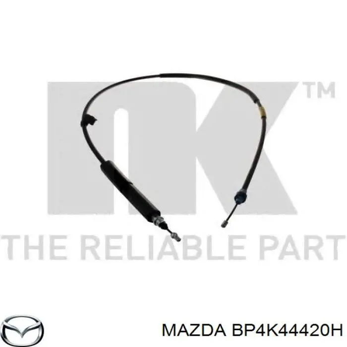 Cable de freno de mano trasero izquierdo BP4K44420H Mazda