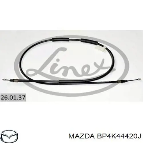 Cable de freno de mano trasero izquierdo BP4K44420J Mazda