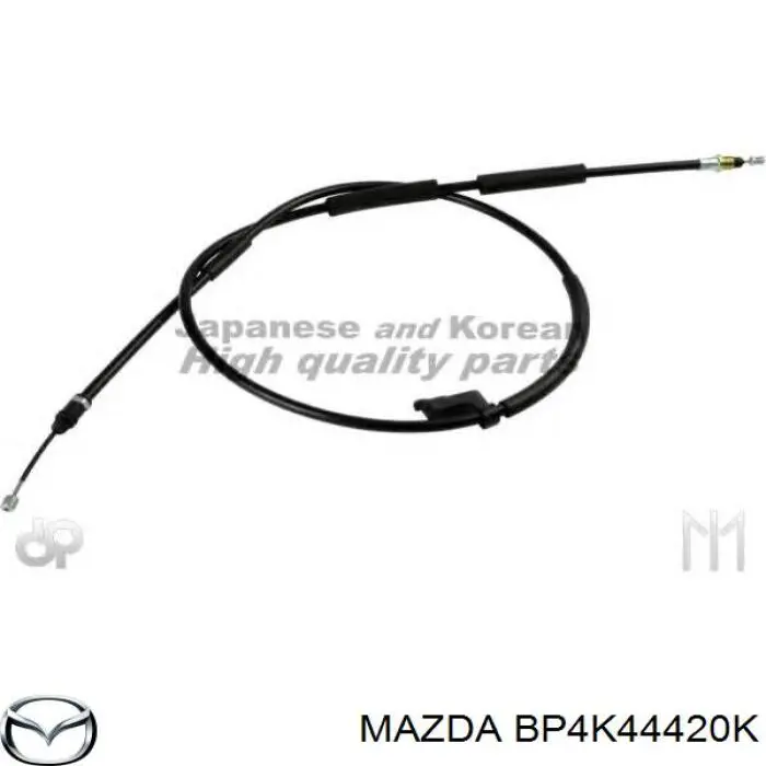 Cable de freno de mano trasero izquierdo BP4K44420K Mazda