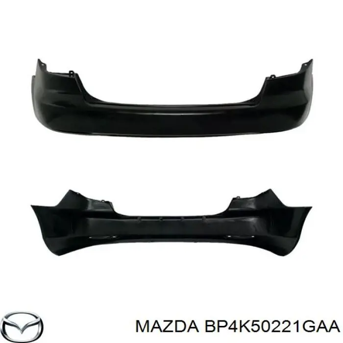 Бампер задний Mazda BP4K50221H