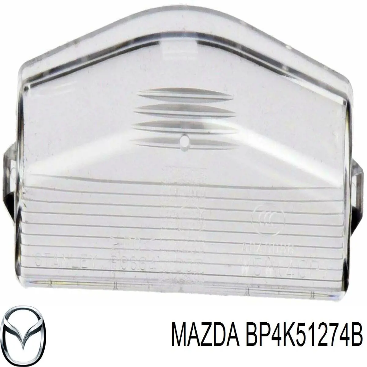 Caixa da luz de fundo de matrícula para Mazda 2 (DE)