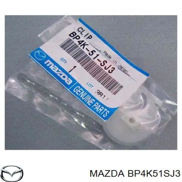 Пистон (клип) крепления брызговика на Mazda 3 BK14