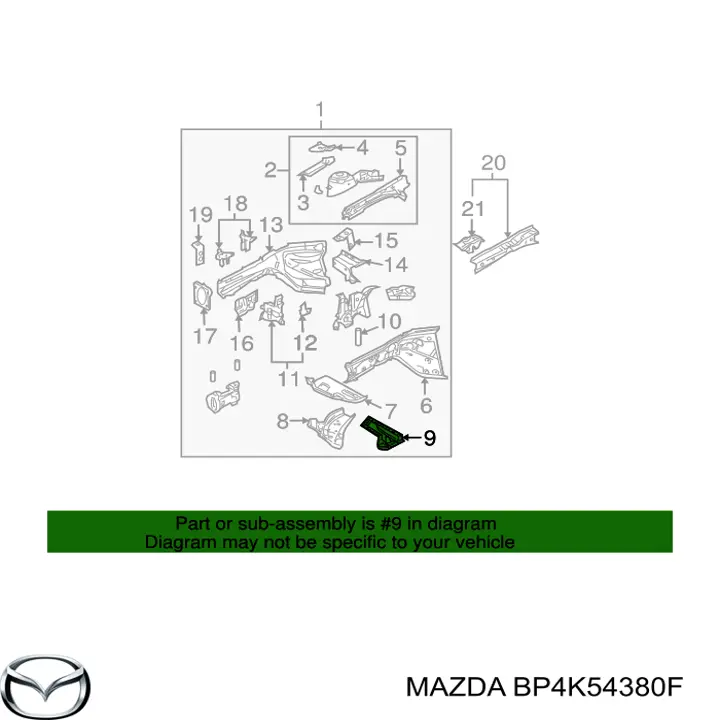 BP4K54380F Mazda 