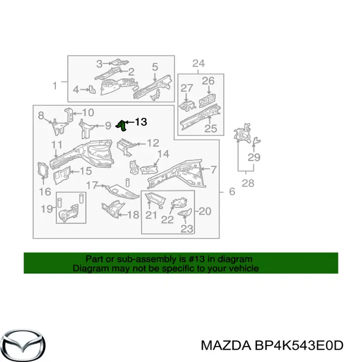 Mazda BP4K543E0D цена, от 96.33 USD