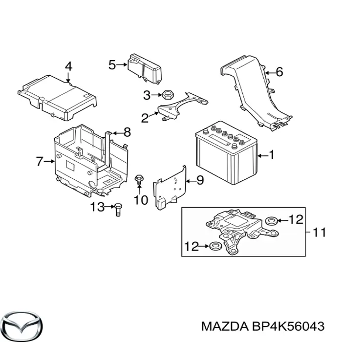 BP4K56043 Mazda 