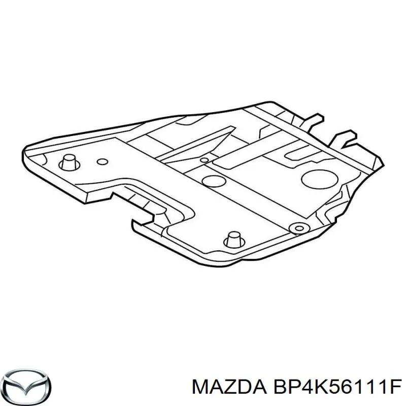 Купить BP4K56111F Mazda Щит предохранительный