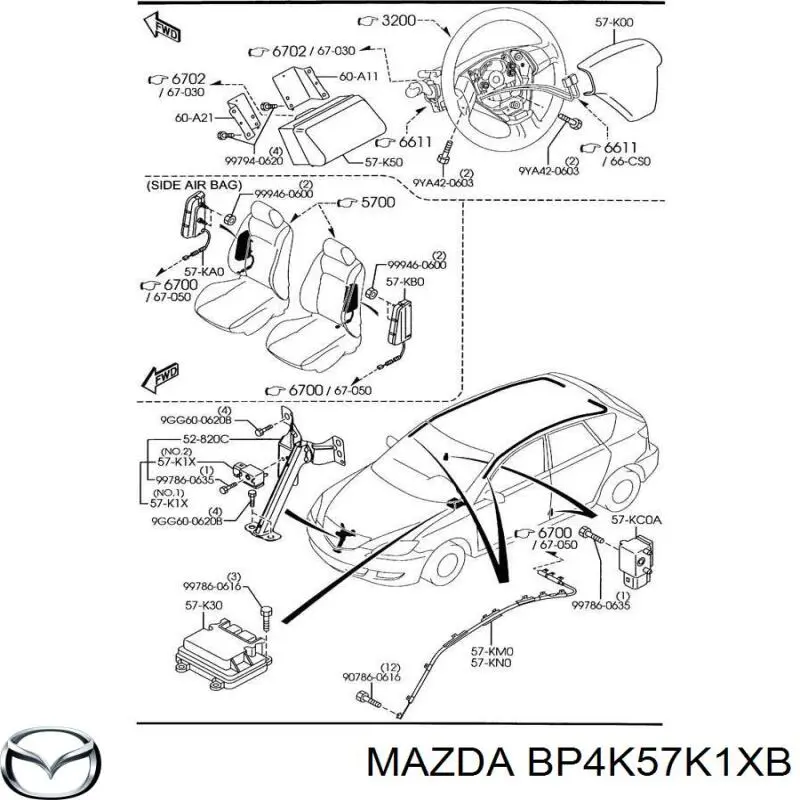 BP4K57K1XB Mazda 