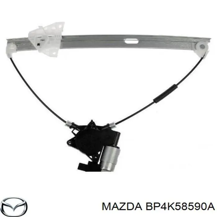 BP4K58590A Mazda mecanismo de acionamento de vidro da porta dianteira direita