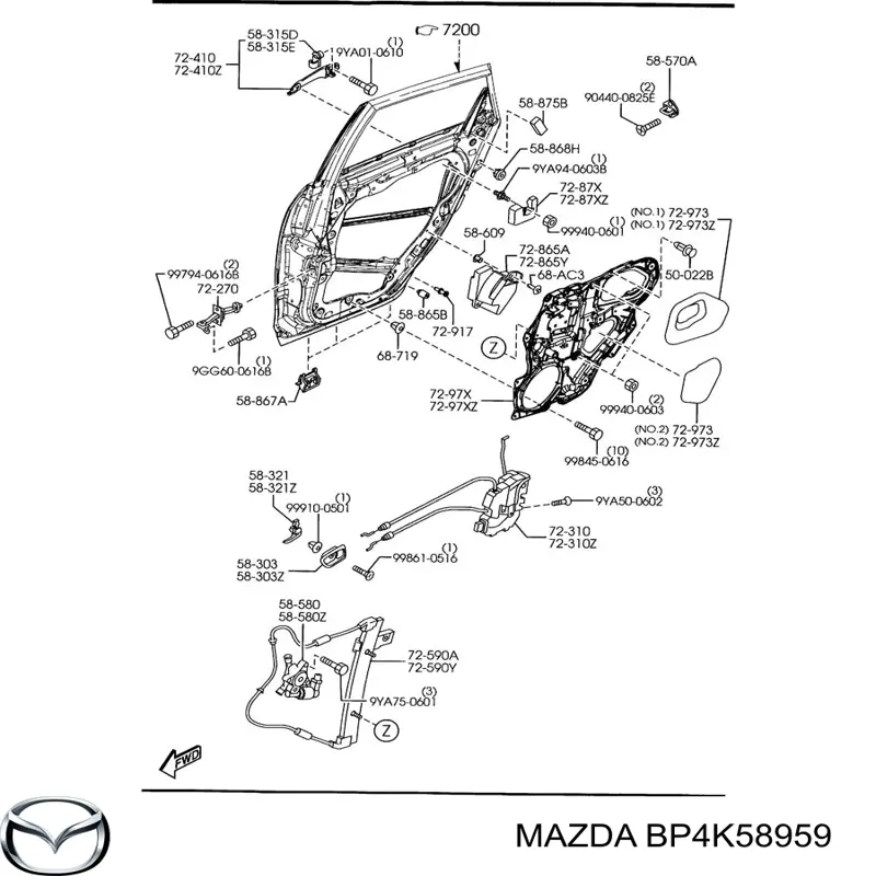  Mazda BP4K58959 цена, от 1.37 USD