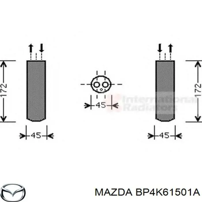 Купить BP4K61501A Mazda Осушитель кондиционера