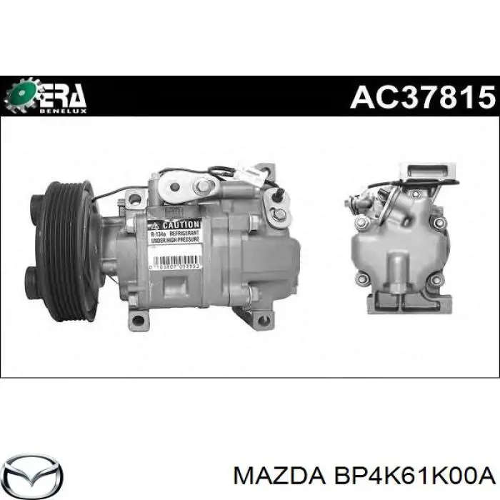 Компрессор кондиционера BP4K61K00A Mazda