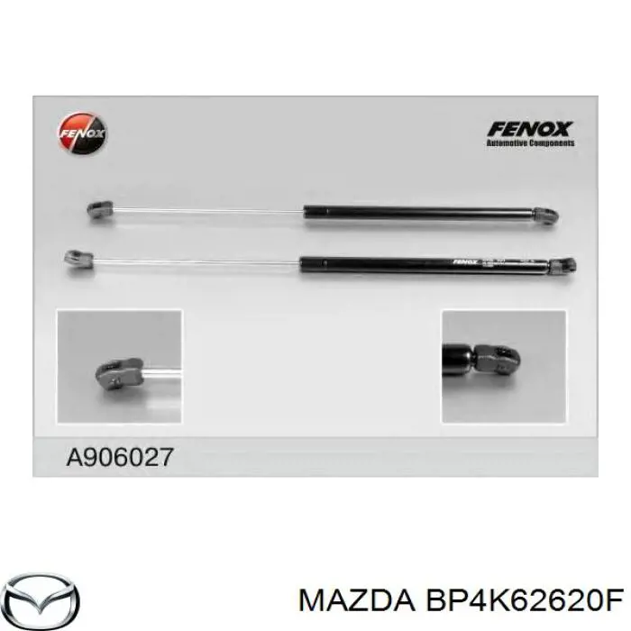 BP4K62620F Mazda amortecedor de tampa de porta-malas (de 3ª/5ª porta traseira)
