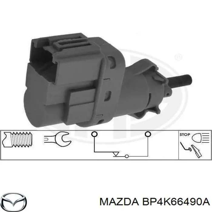 Interruptor Luz De Freno BP4K66490A Mazda