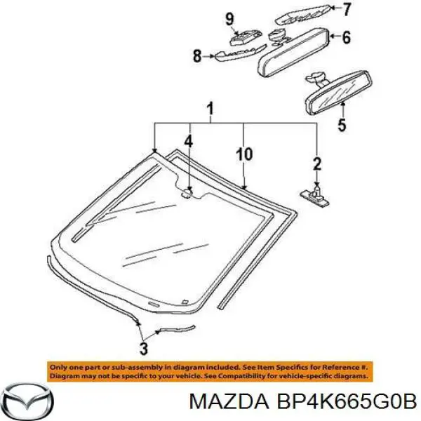 Sensor de chuva para Mazda 3 (BL)