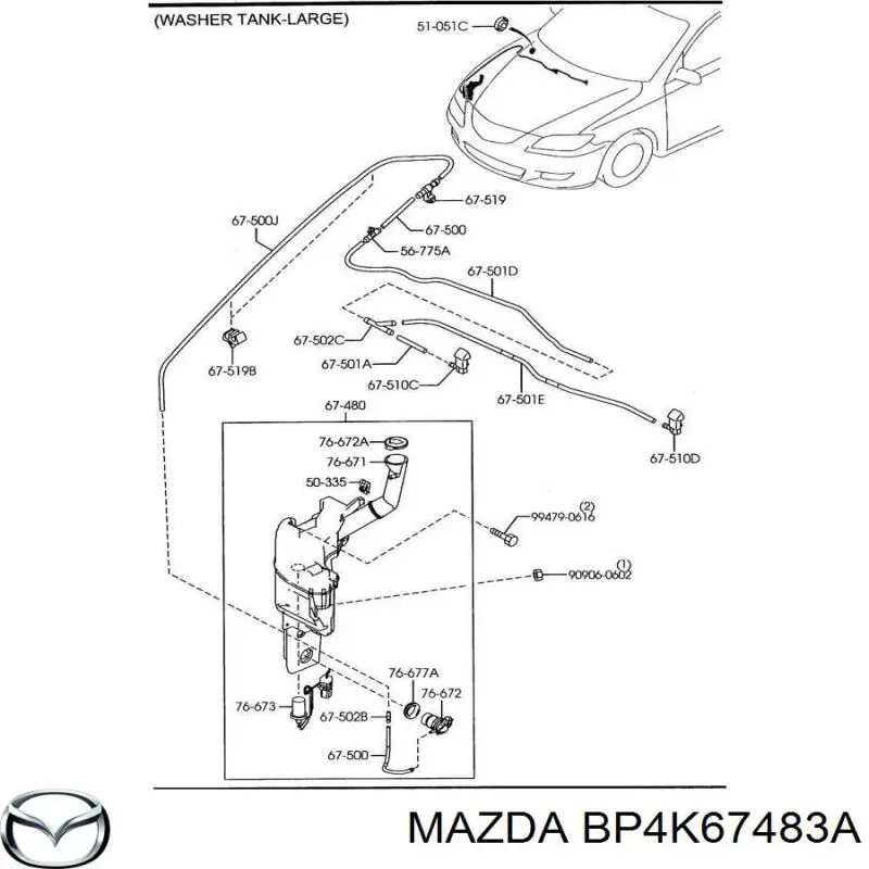 BP4K67483A Mazda