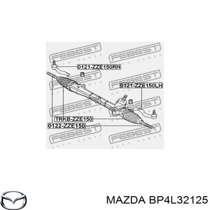 BP4L32125 Mazda пыльник рулевой рейки
