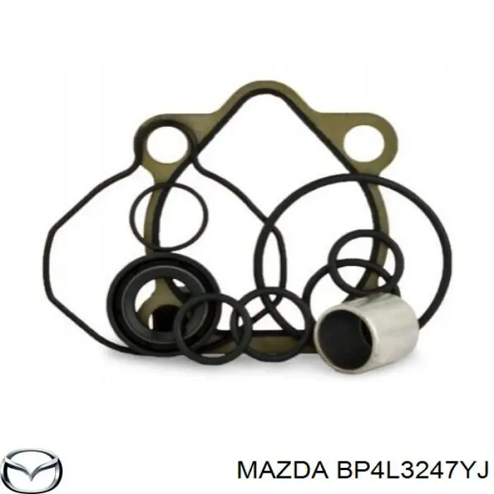 BP4L3247YE Mazda mangueira da direção hidrâulica assistida de pressão alta desde a bomba até a régua (do mecanismo)