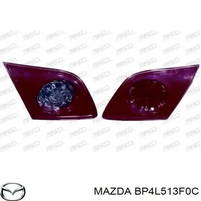 Фонарь задний правый внутренний на Mazda 3 BK14