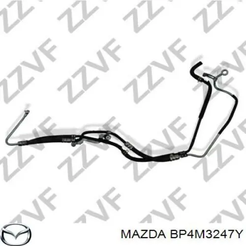 BP4M3247Y Mazda шланг гур высокого давления от насоса до рейки (механизма)