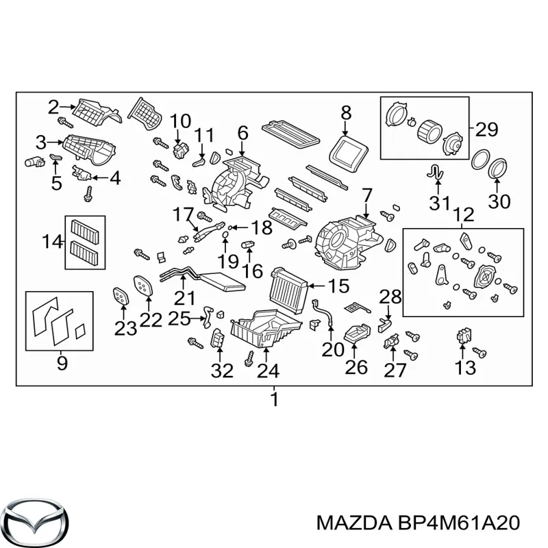  Mazda BP4M61A20 цена, от 6.33 USD