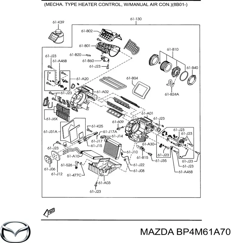  BP4M61A70 Mazda