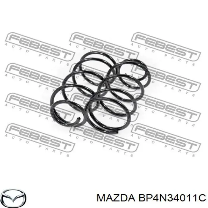 Пружина амортизатора передняя Mazda BP4N34011C цена, от 26.47 USD