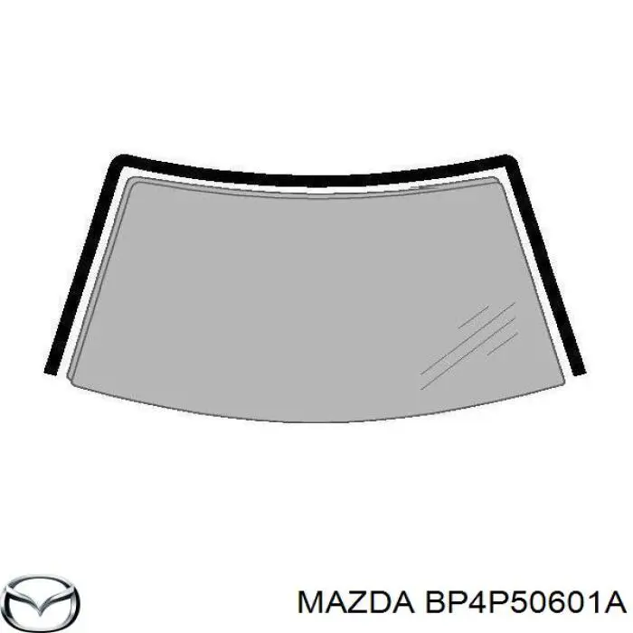 Молдинг лобового стекла на Mazda 3 BK14