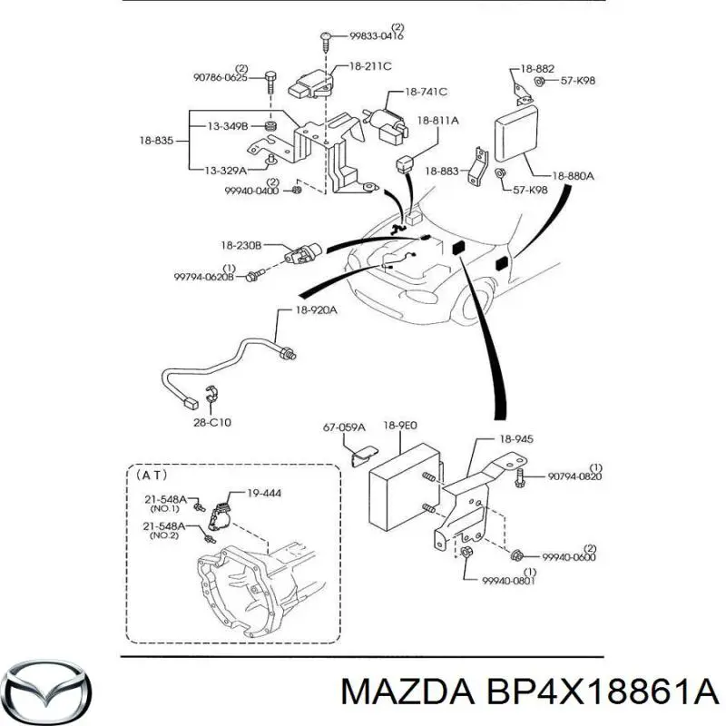 BP4X18861A Mazda