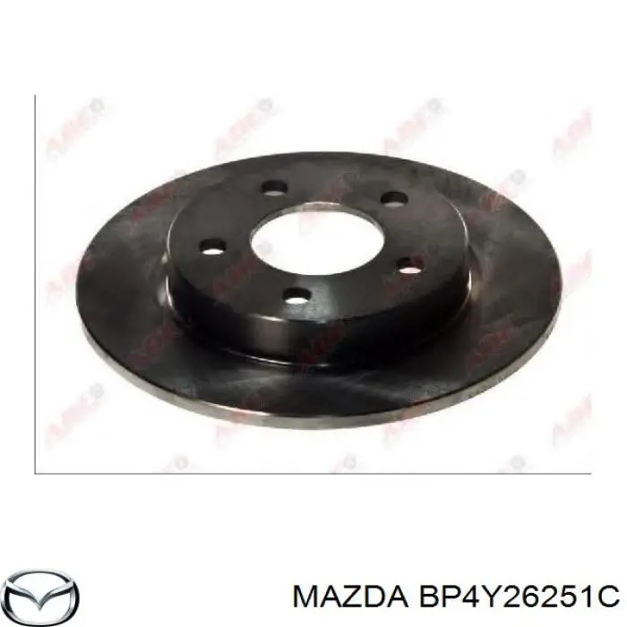 BP4Y26251C Mazda диск тормозной задний