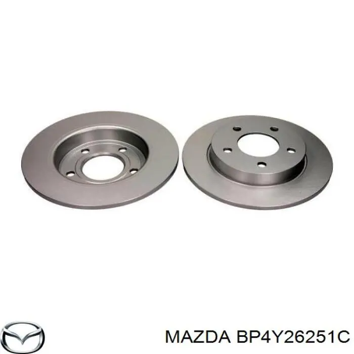 Задний тормозной диск Mazda BP4Y26251C цена, от 23.55 USD