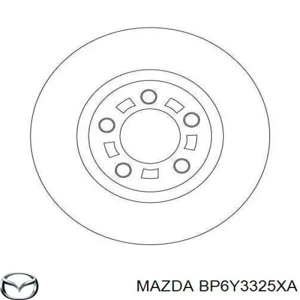 Тормоз дисковый передний Mazda BP6Y3325XA цена, от 53.33 USD