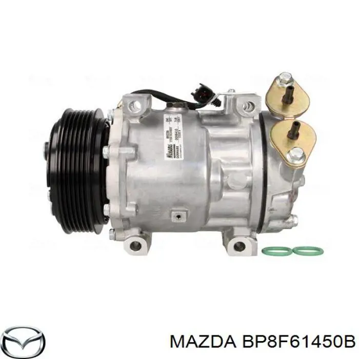 Компрессор кондиционера BP8F61450B Mazda