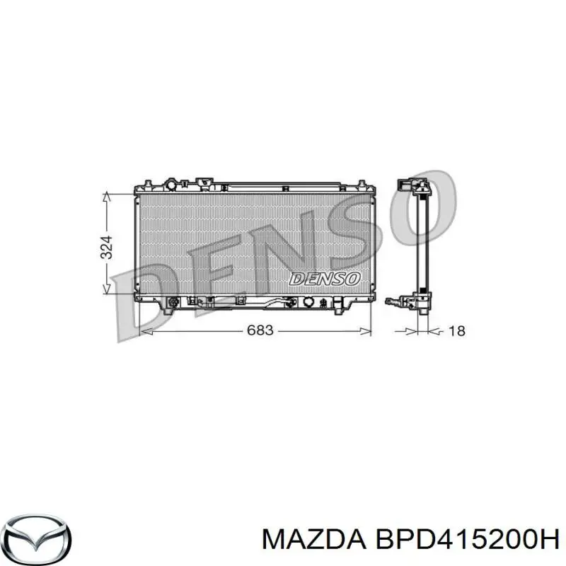 BPD415200H Mazda Радиатор основной