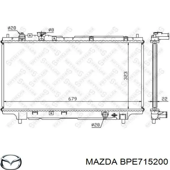 Купить Радиатор Мазда 323 S V BA