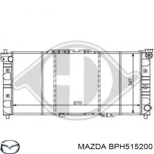 Радиатор охлаждения двигателя Mazda BPH515200 цена, от 83.75 USD