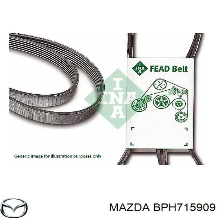 Ремень агрегатов приводной Mazda BPH715909