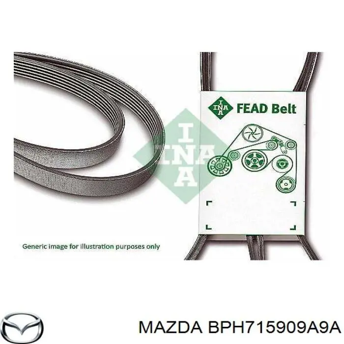 Клиновый ремень Mazda BPH715909A9A цена, от 5.72 USD