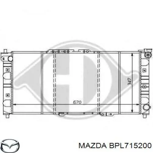 BPL715200 Mazda Радиатор основной