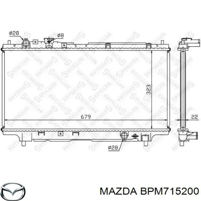 Радиатор BPM715200 Mazda