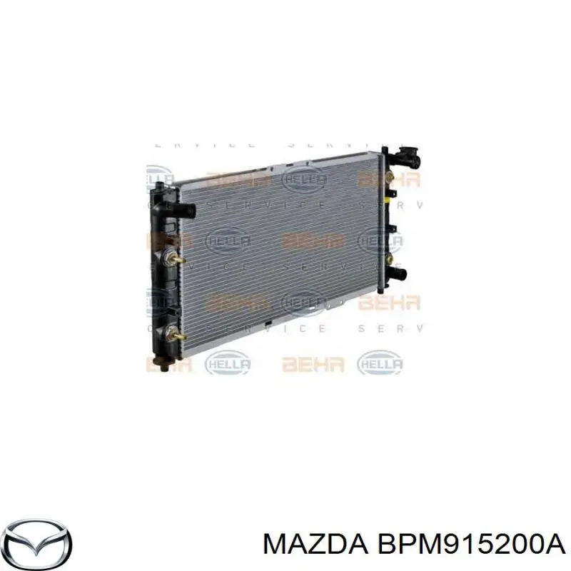 Радиатор охлаждения двигателя Mazda BPM915200A цена, от 40.60 USD