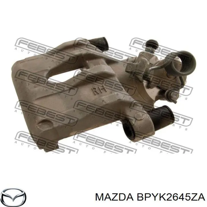Compre BPYK2645ZA Mazda Kit de reparação de suporte do freio traseiro