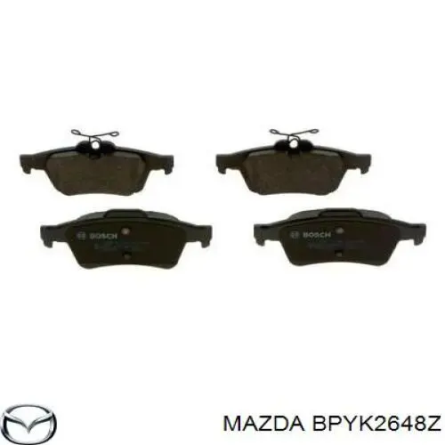 Задние дисковые колодки Mazda BPYK2648Z