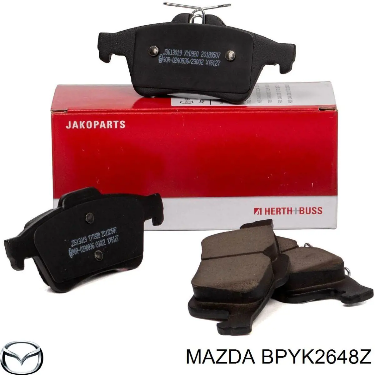 Купить BPYK2648Z Mazda Колодки тормозные задние, дисковые